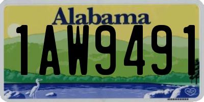AL license plate 1AW9491