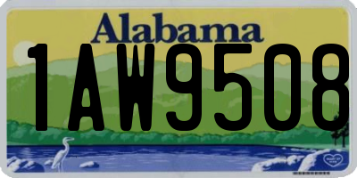 AL license plate 1AW9508