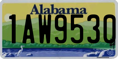 AL license plate 1AW9530