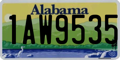 AL license plate 1AW9535