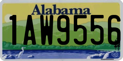 AL license plate 1AW9556