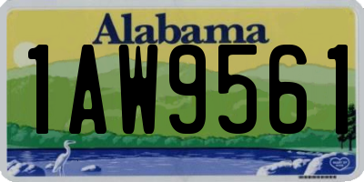 AL license plate 1AW9561