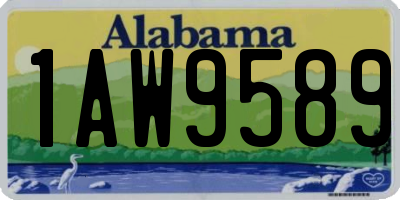AL license plate 1AW9589