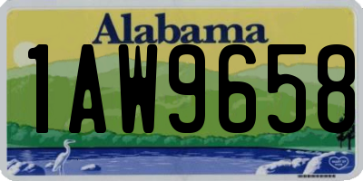 AL license plate 1AW9658