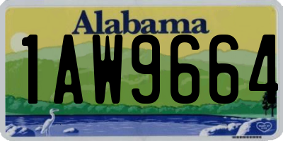 AL license plate 1AW9664