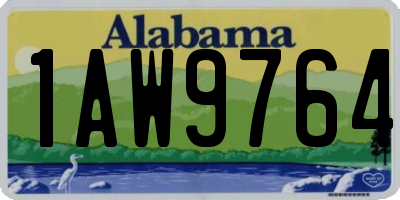 AL license plate 1AW9764