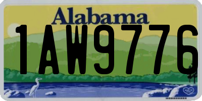 AL license plate 1AW9776