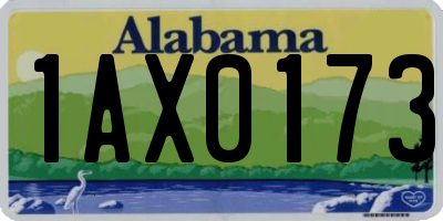 AL license plate 1AX0173