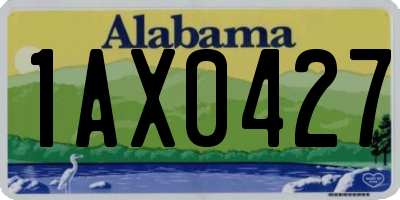 AL license plate 1AX0427