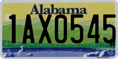 AL license plate 1AX0545