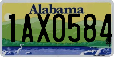 AL license plate 1AX0584