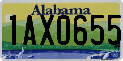 AL license plate 1AX0655