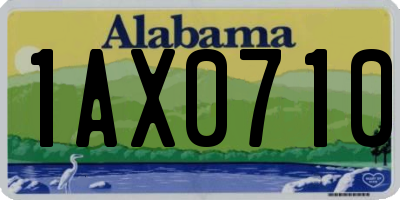 AL license plate 1AX0710