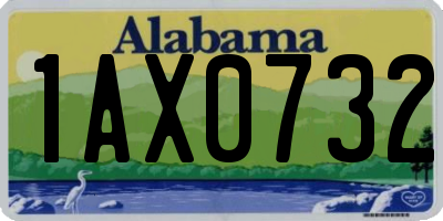 AL license plate 1AX0732