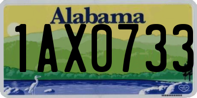 AL license plate 1AX0733
