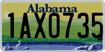 AL license plate 1AX0735
