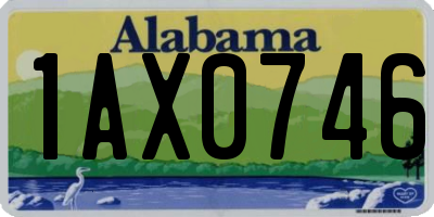 AL license plate 1AX0746