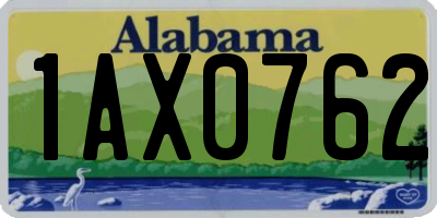 AL license plate 1AX0762