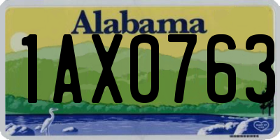AL license plate 1AX0763