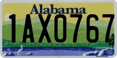 AL license plate 1AX0767