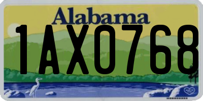 AL license plate 1AX0768
