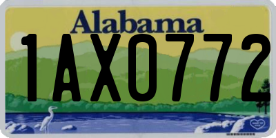 AL license plate 1AX0772