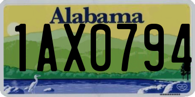 AL license plate 1AX0794