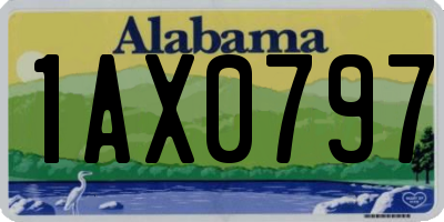 AL license plate 1AX0797