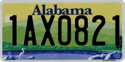 AL license plate 1AX0821