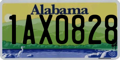 AL license plate 1AX0828