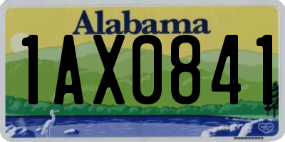 AL license plate 1AX0841