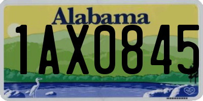 AL license plate 1AX0845