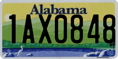 AL license plate 1AX0848