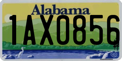 AL license plate 1AX0856