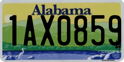AL license plate 1AX0859