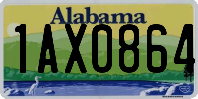 AL license plate 1AX0864