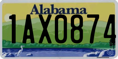 AL license plate 1AX0874