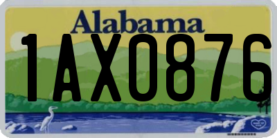 AL license plate 1AX0876