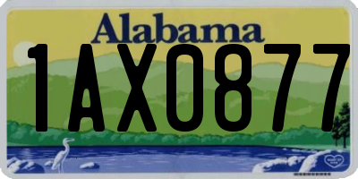 AL license plate 1AX0877
