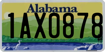 AL license plate 1AX0878