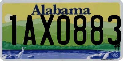 AL license plate 1AX0883