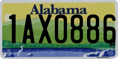 AL license plate 1AX0886