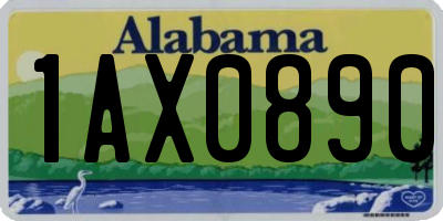 AL license plate 1AX0890