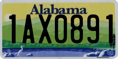 AL license plate 1AX0891