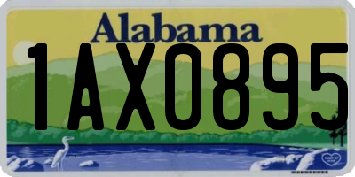 AL license plate 1AX0895