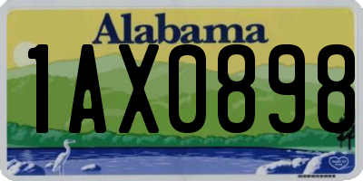 AL license plate 1AX0898