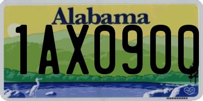 AL license plate 1AX0900