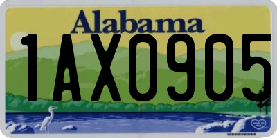 AL license plate 1AX0905