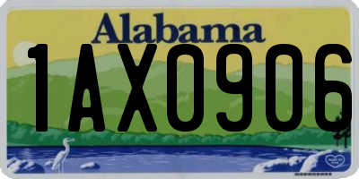 AL license plate 1AX0906