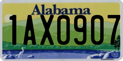 AL license plate 1AX0907